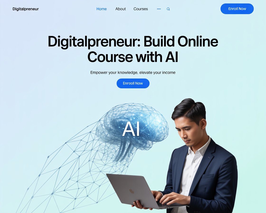 Digitalpreneur: Build Online Course With AI