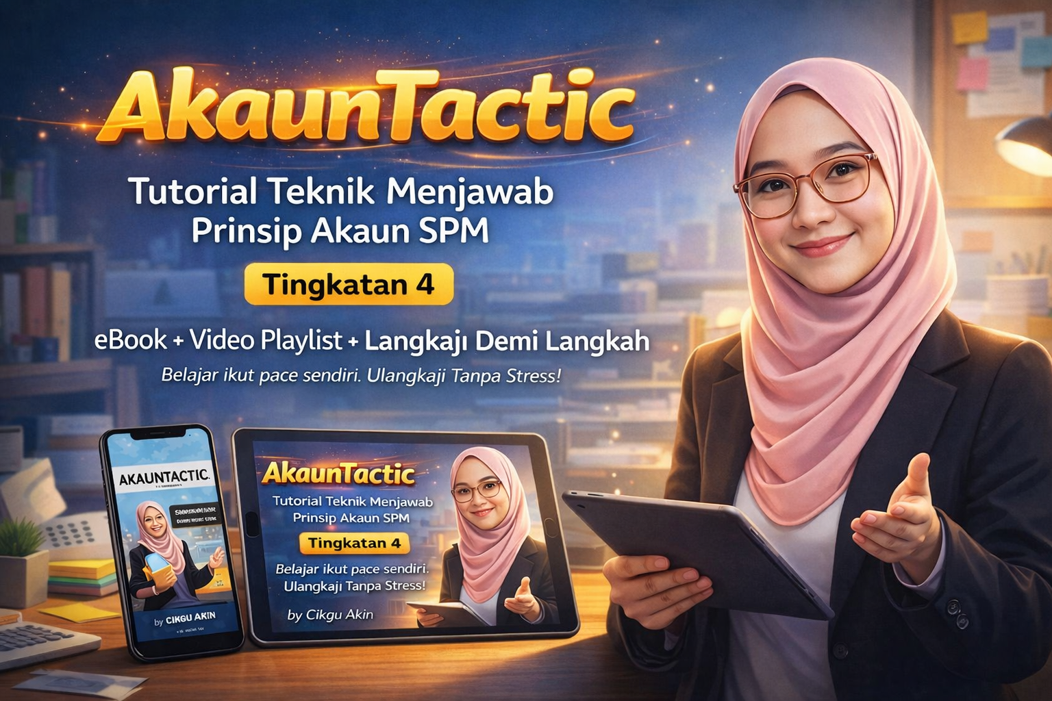 AKAUNTACTIC - Tutorial Taktik Menjawab Prinsip Akaun (Ting 4)