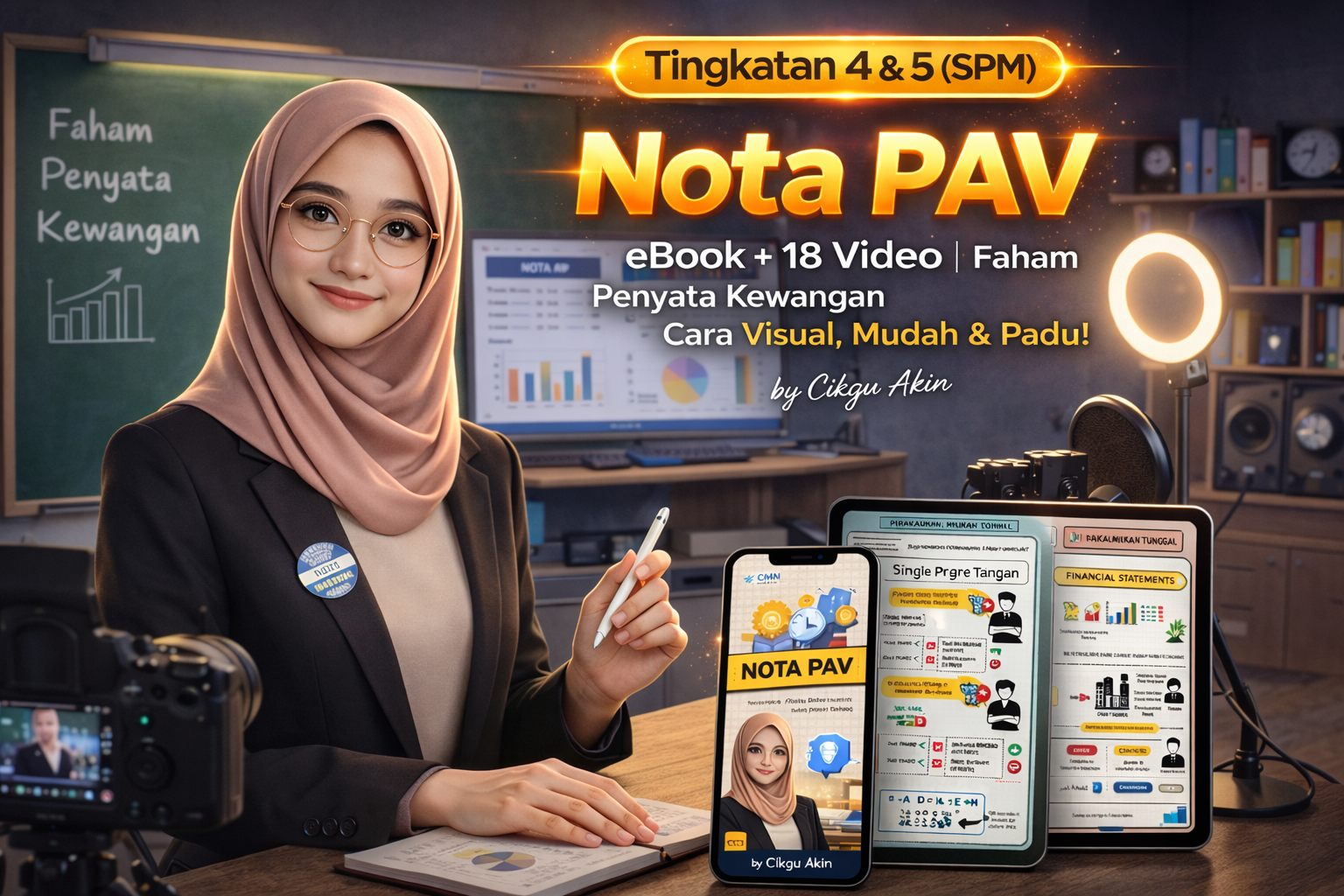 Nota PAV (Penyata Akaun Visual) - Master Template 4 Topik Penyata Kewangan!