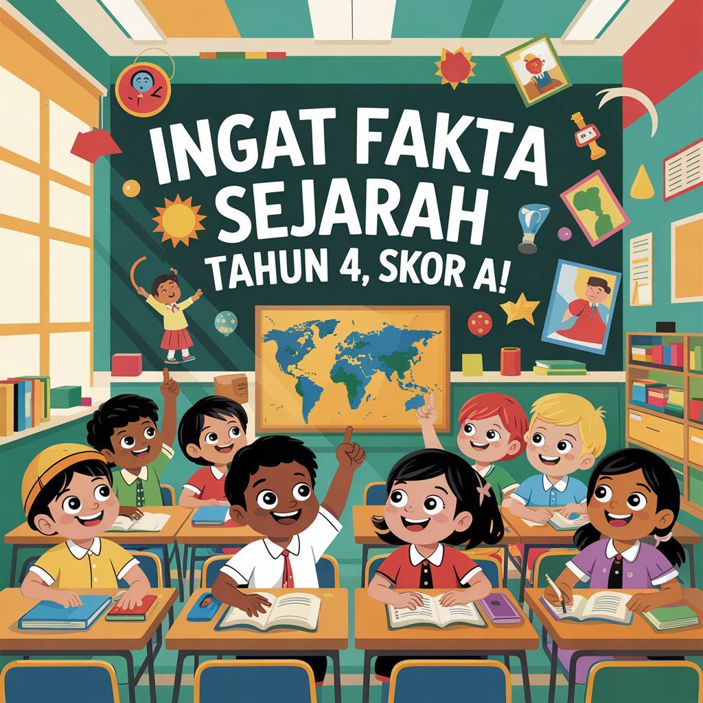Ingat Fakta Sejarah Tahun 4, Skor A!